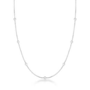 Colar de Prata Choker Bolinhas